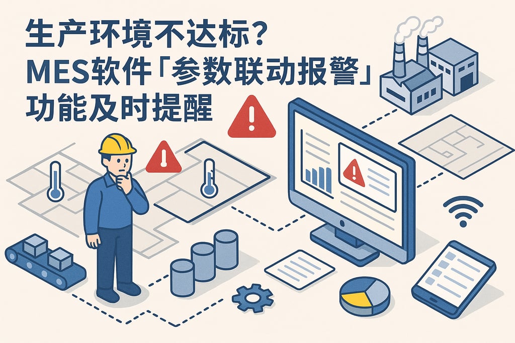 生产环境不达标？MES 软件「参数联动报警」功能及时提醒